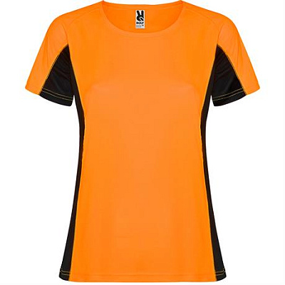 Спортивная футболка SHANGHAI WOMAN женская, ФЛУОРЕСЦЕНТНЫЙ ОРАНЖЕВЫЙ/ЧЕРНЫЙ S (Флуоресцентный оранжевый/Черный)