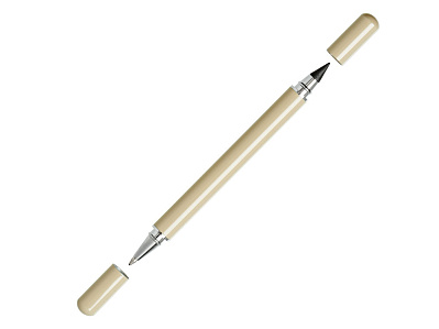 Металлическая ручка и вечный карандаш Van Gogh (Бежевый)