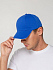 Бейсболка Canopy, ярко-синяя с белым кантом - Фото 8