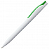 Ручка шариковая Pin, белая с зеленым - Фото 2