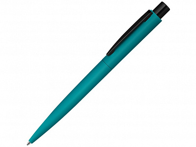Ручка шариковая металлическая Lumos M soft-touch (Морская волна/черный)