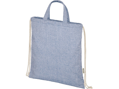 Рюкзак со шнурком Pheebs, 150 г/м2 (Светло-синий)