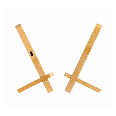 Складная беспроводная (15W) зарядная станция "Puzzle" с подсветкой логотипа, бежевый