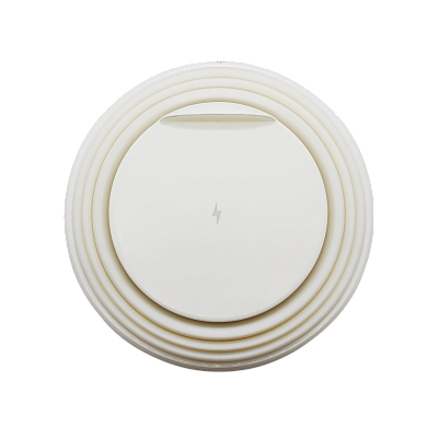 Беспроводное зарядное устройство Atomic с LED подсветкой (белый)