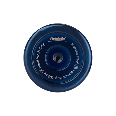 Термокружка вакуумная Поло (Polo), синяя