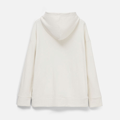 Худи унисекс H2, молочно-белое