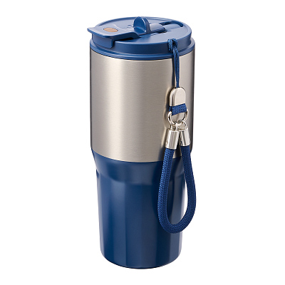 Термокружка вакуумная Авеню (Avenue), синяя