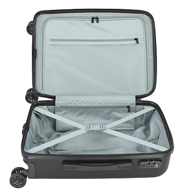 Чемодан BUGATTI Kallisto, чёрный, АБС-пластик, 35,5х23х53,5 см, 40 л