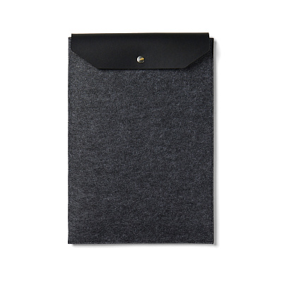 Чехол для ноутбука VINGA Albon из переработанного фетра GRS, 14’’ (Черный;)