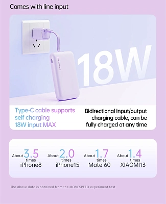 Беспроводной магнитный ПЗУ MOVESPEED L10, розовый