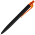 Ручка шариковая Prodir QS01 PRT-P Soft Touch, черная с оранжевым - Фото 2