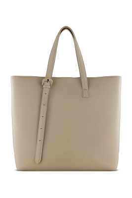 Бизнес-шоппер женский наплечный BUGATTI Luna, бежевый, полиуретан, 47 х 18 х 34 см