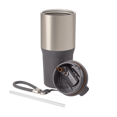 Термокружка вакуумная Авеню (Avenue), серая