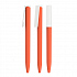 Ручка шариковая "Clive", покрытие soft touch, оранжевый с белым - Фото 3