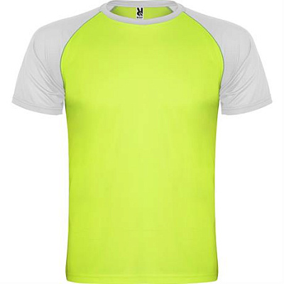 Спортивная футболка INDIANAPOLIS мужская, ФЛУОРЕСЦЕНТНЫЙ ЗЕЛЕНЫЙ/БЕЛЫЙ S (Флуоресцентный зеленый/Белый)