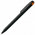 Ручка шариковая Prodir DS1 TMM Dot, черная с оранжевым - Фото 1