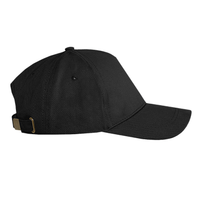 Бейсболка STAN 5 клиньев хлопок 260, 12 (Чёрный)