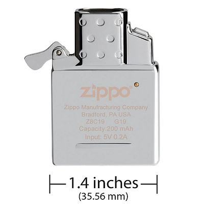 Электронный вставной блок для широкой зажигалки Zippo, нержавеющая сталь