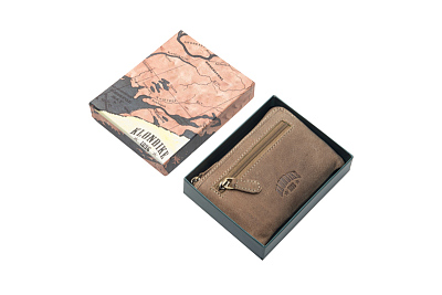 Ключница KLONDIKE «Tom», натуральная кожа в светло-коричневом цвете, 11 х 7,5 см