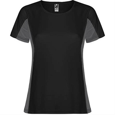 Спортивная футболка SHANGHAI WOMAN женская, ЧЕРНЫЙ/ТЕМНЫЙ ГРАФИТ S