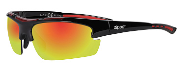 Солнцезащитные очки ZIPPO спортивные унисекс чёрные оправа из поликарбоната