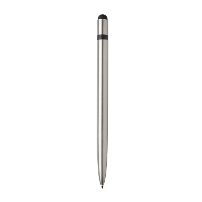 Металлическая ручка-стилус Slim (Серый;)