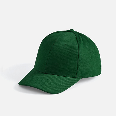 Бейсболка Buffalo, темно-зеленая (Зеленый)