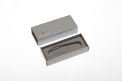 Коробка для ножей VICTORINOX 91 мм толщиной 4-5 уровней картонная серебристая