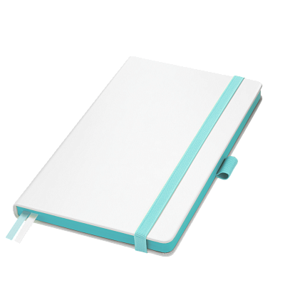 Ежедневник Арктик (Arctic) недатированный, белый/бирюзовый (Белый, серый, бежевый, бирюзовый)