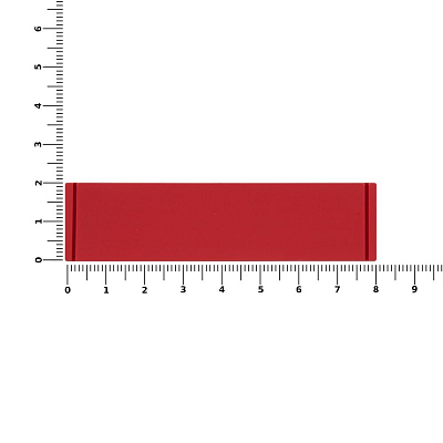 Лейбл из ПВХ Tarea, красный