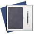 Подарочный набор Stella, синий (ежедневник, ручка) - Фото 1