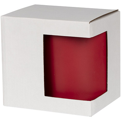 Коробка для кружки с окном Cupcase, белая (Белый)
