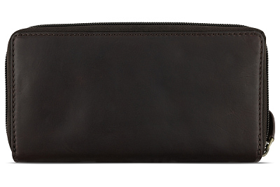 Кошелек KLONDIKE RUSH «Sheila», натуральная кожа в темно-коричневом цвете, 19 х 11 х 4 см
