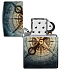 Зажигалка ZIPPO Compass Ghost с покрытием Glow In The Dark Green, латунь/сталь, черная, 38x13x57 мм - Фото 4