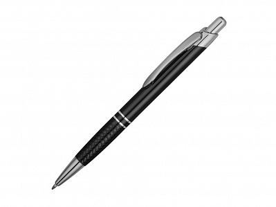 Ручка металлическая шариковая Кварц (Черный/серебристый)