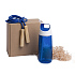 Набор подарочный INMODE: бутылка для воды, скакалка, стружка, коробка, синий - Фото 1