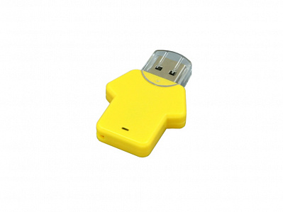 USB 2.0- флешка на 16 Гб в виде футболки (Желтый)