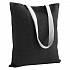 Холщовая сумка на плечо Juhu, черная - Фото 1