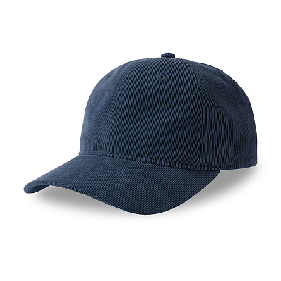 Бейсболка CREEP-S, 6 клиньев, металлическая застежка (Тёмно-синий)