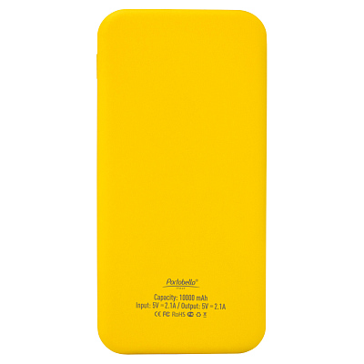 Внешний аккумулятор с подсветкой Luce Lemoni 10000 mAh, желтый