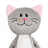Мягкая игрушка Beastie Toys, котик с белым шарфом - Фото 3