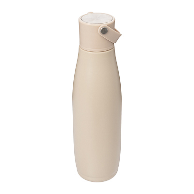 Термобутылка вакуумная герметичная Bosca, бежевая