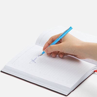 Ручка шариковая Euro Chrome, голубая