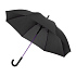 Зонт-трость Quantum, черный/фиолетовый - Фото 1