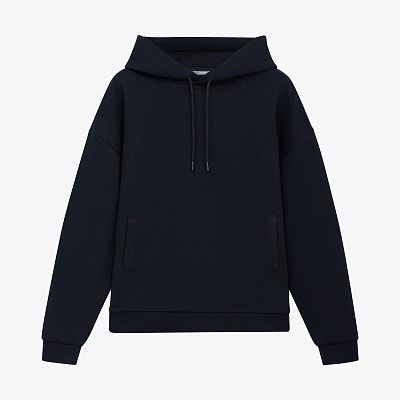 Худи релакс унисекс Баланс (Balance), с начесом , размер XL/2XL (Синий)