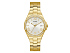 Корпус- желтое золото, циферблат- серебристый, крепление- желтое золото