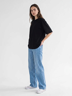 Футболка Oversize Premium 210, черная