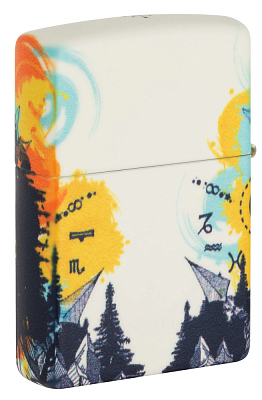 Зажигалка ZIPPO Compass с покрытием Glow In The Dark Green, латунь/сталь, разноцветная, 38x13x57 мм