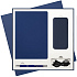 Подарочный набор Spark, синий (ежедневник, ручка, аккумулятор) - Фото 1