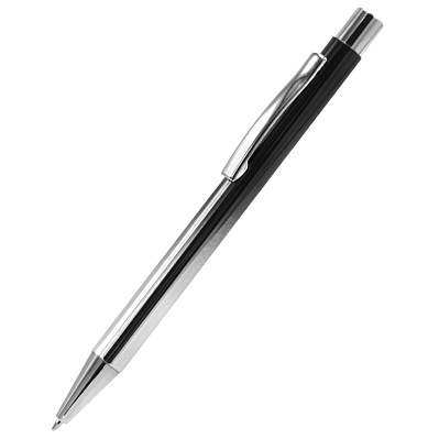 Ручка металлическая Синергия, черная (Черный)